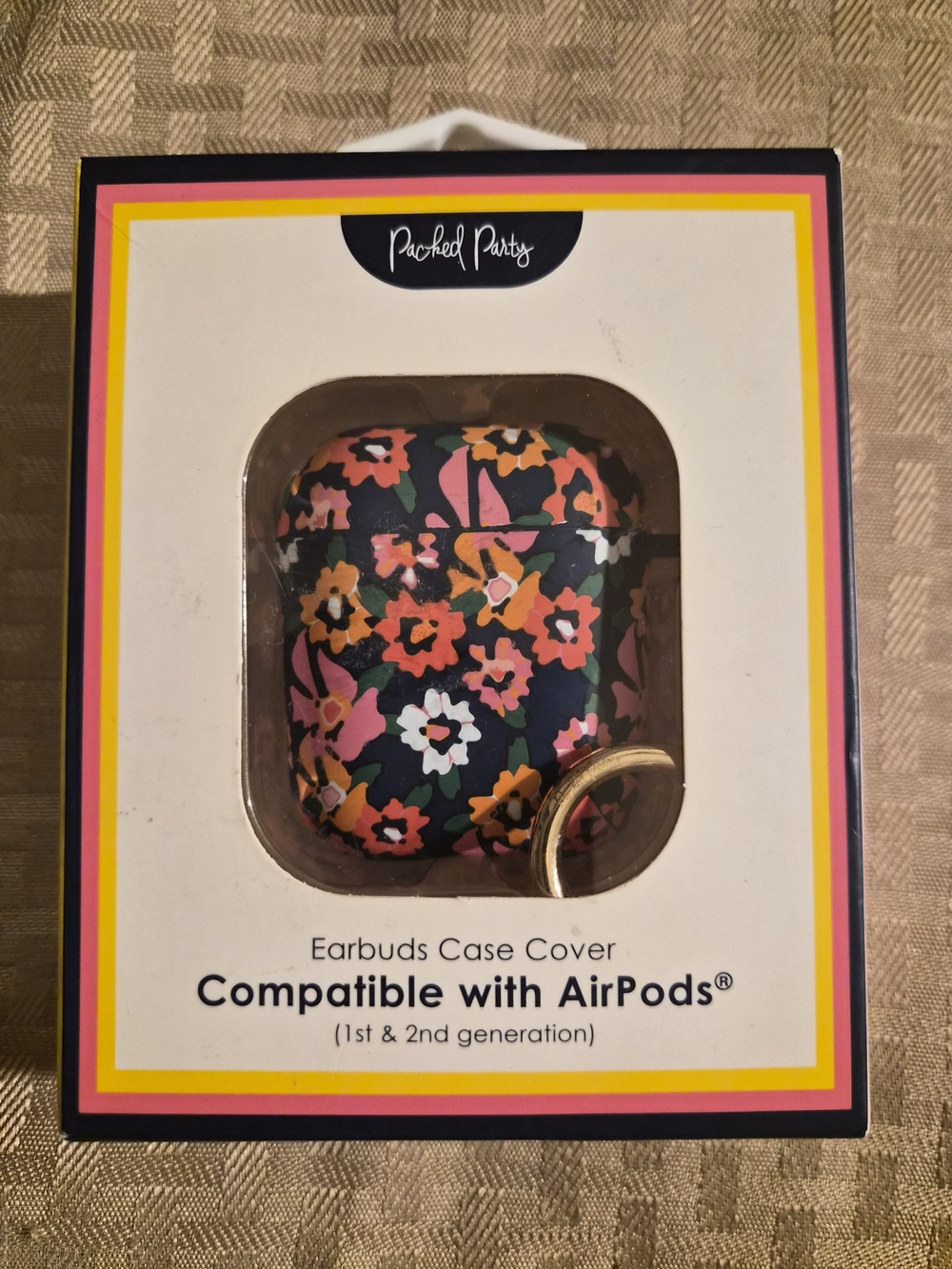 Packed Party Floral Earbuds Case Cover Compatible with AirPods - Multicolor